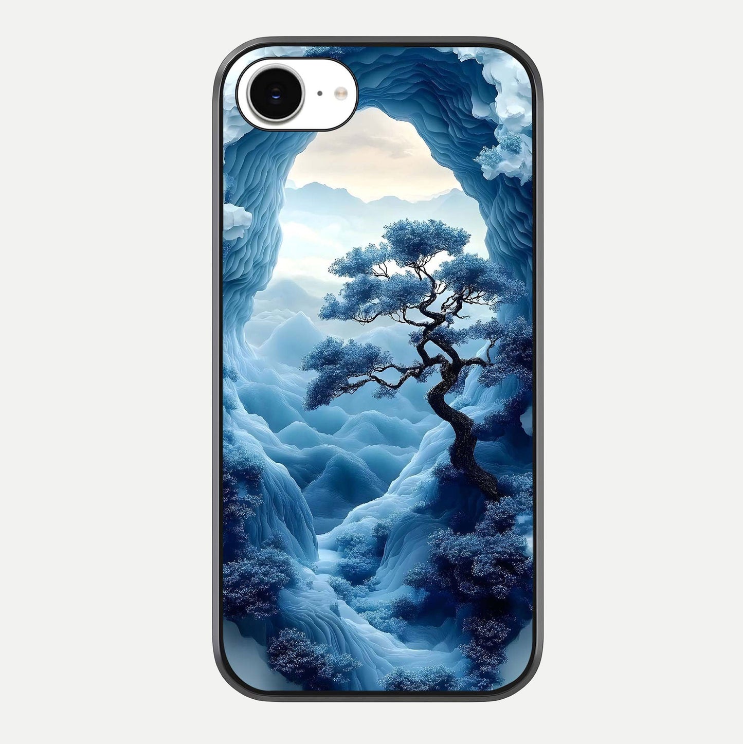 Frozen Serenity Gate Glass Case For iPhone 16e by Custom World