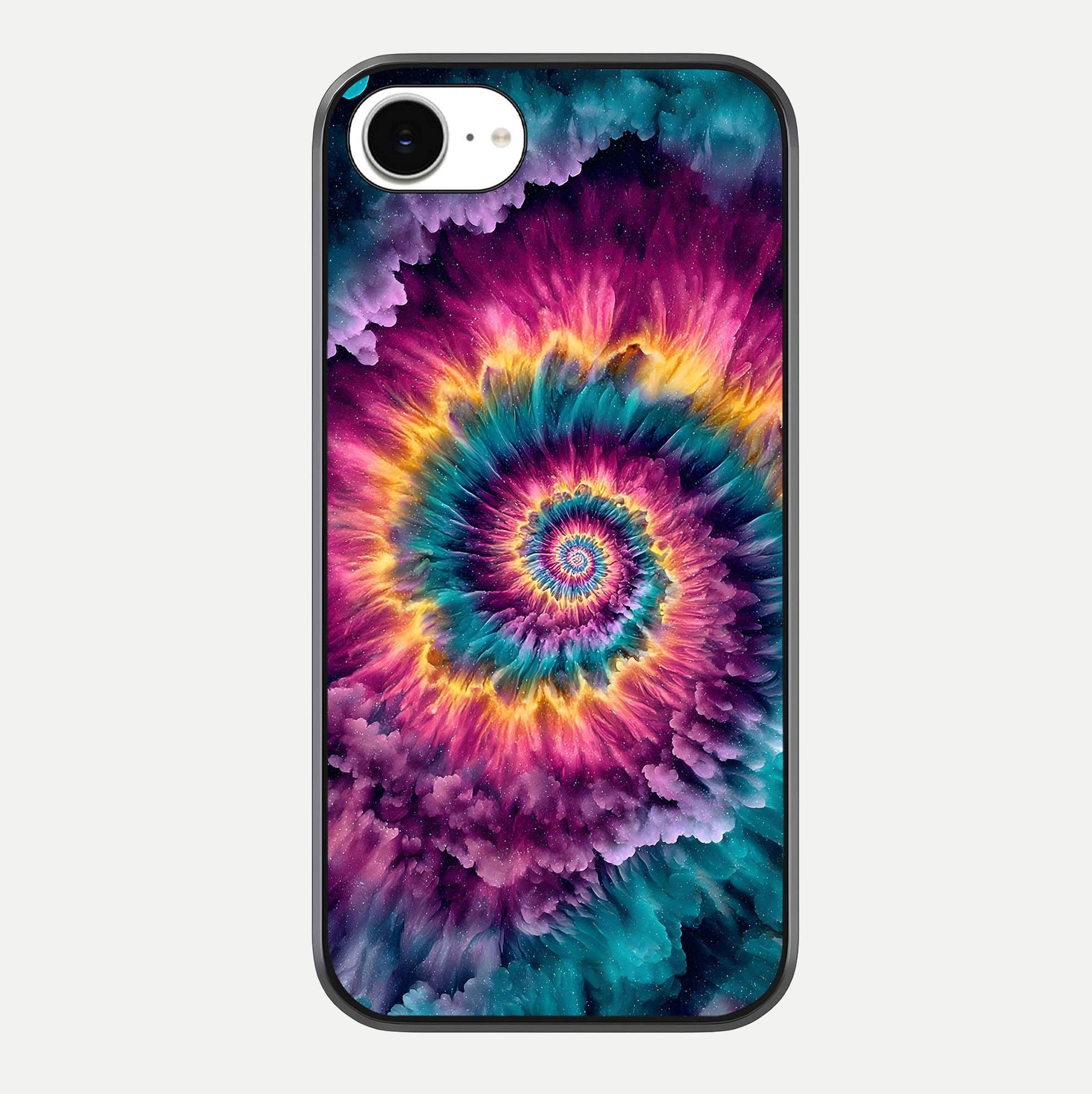Galactic Spiral Burst Glass Case For iPhone 16e by Custom World