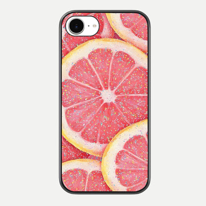 Glitter Grapefruit Glass Case For iPhone 16e by Custom World