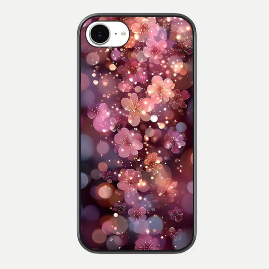 Glowing Petal Bliss Glass Case For iPhone 16e by Custom World