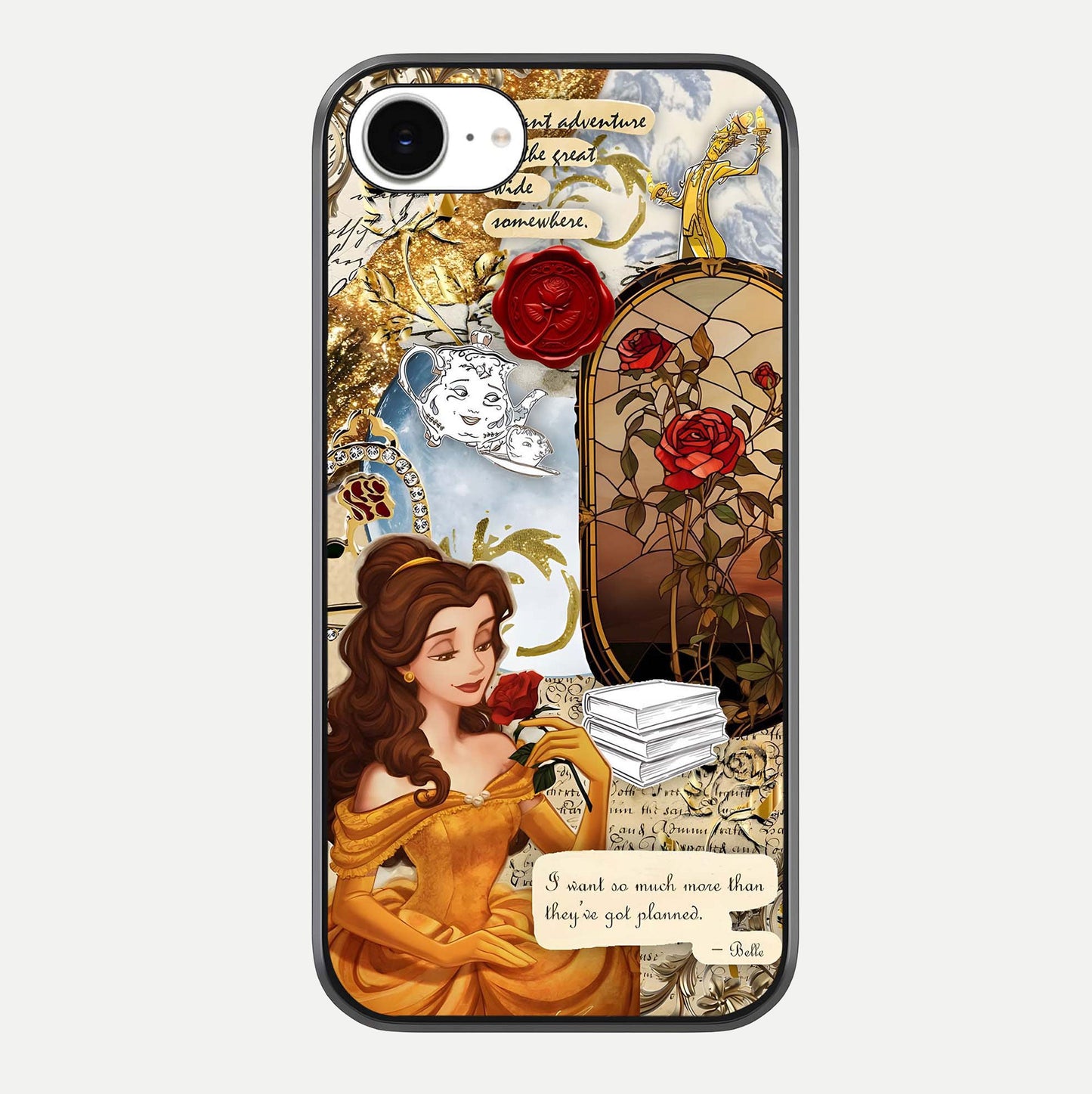 Golden Dream Belle Glass Case For iPhone 16e by Custom World