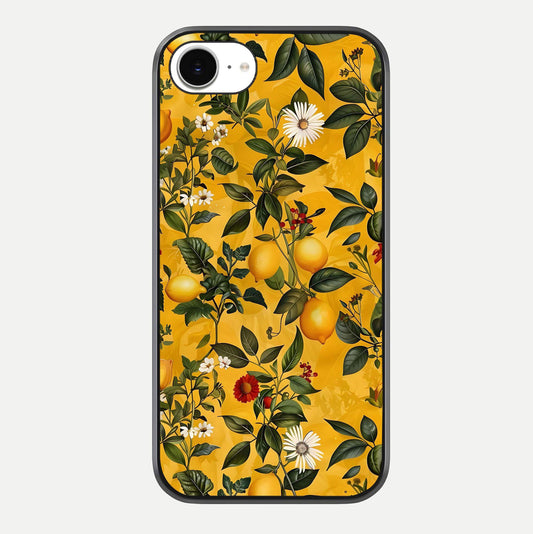 Golden Lemon Field Glass Case For iPhone 16e by Custom World