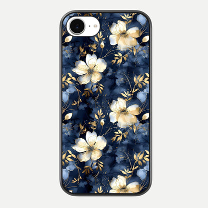 Golden Midnight Bloom Glass Case For iPhone 16e by Custom World