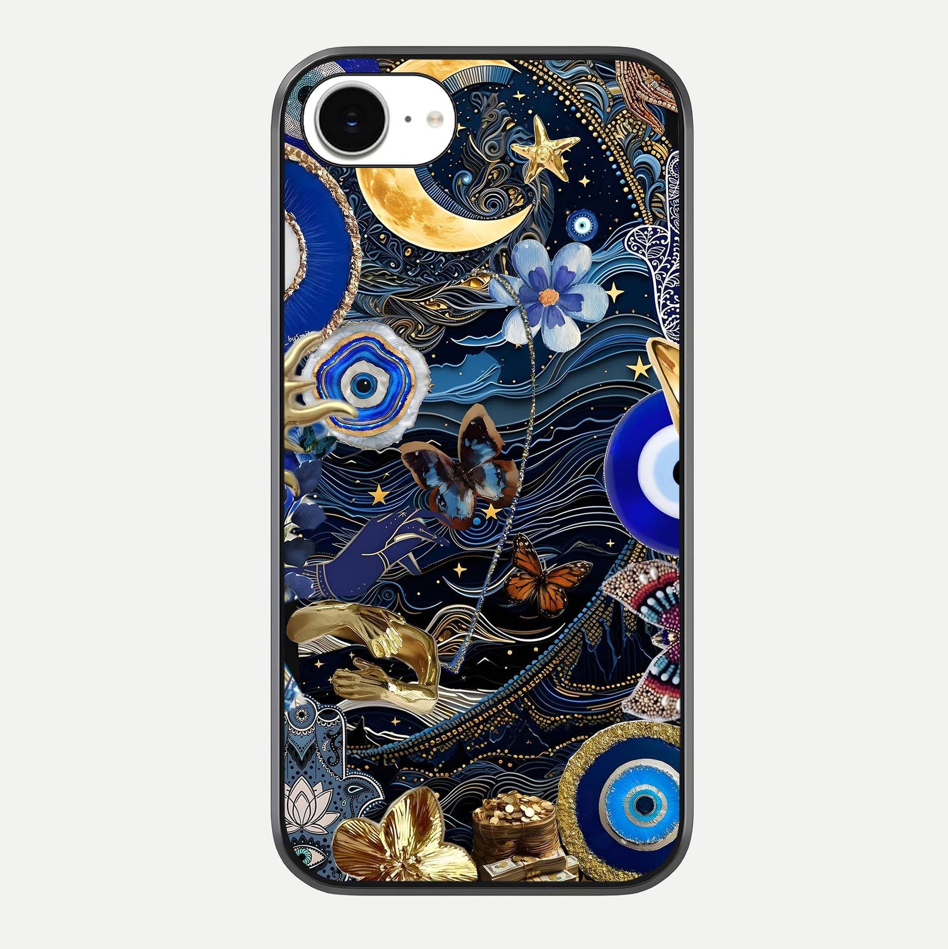Golden Moon Magic Glass Case For iPhone 16e by Custom World
