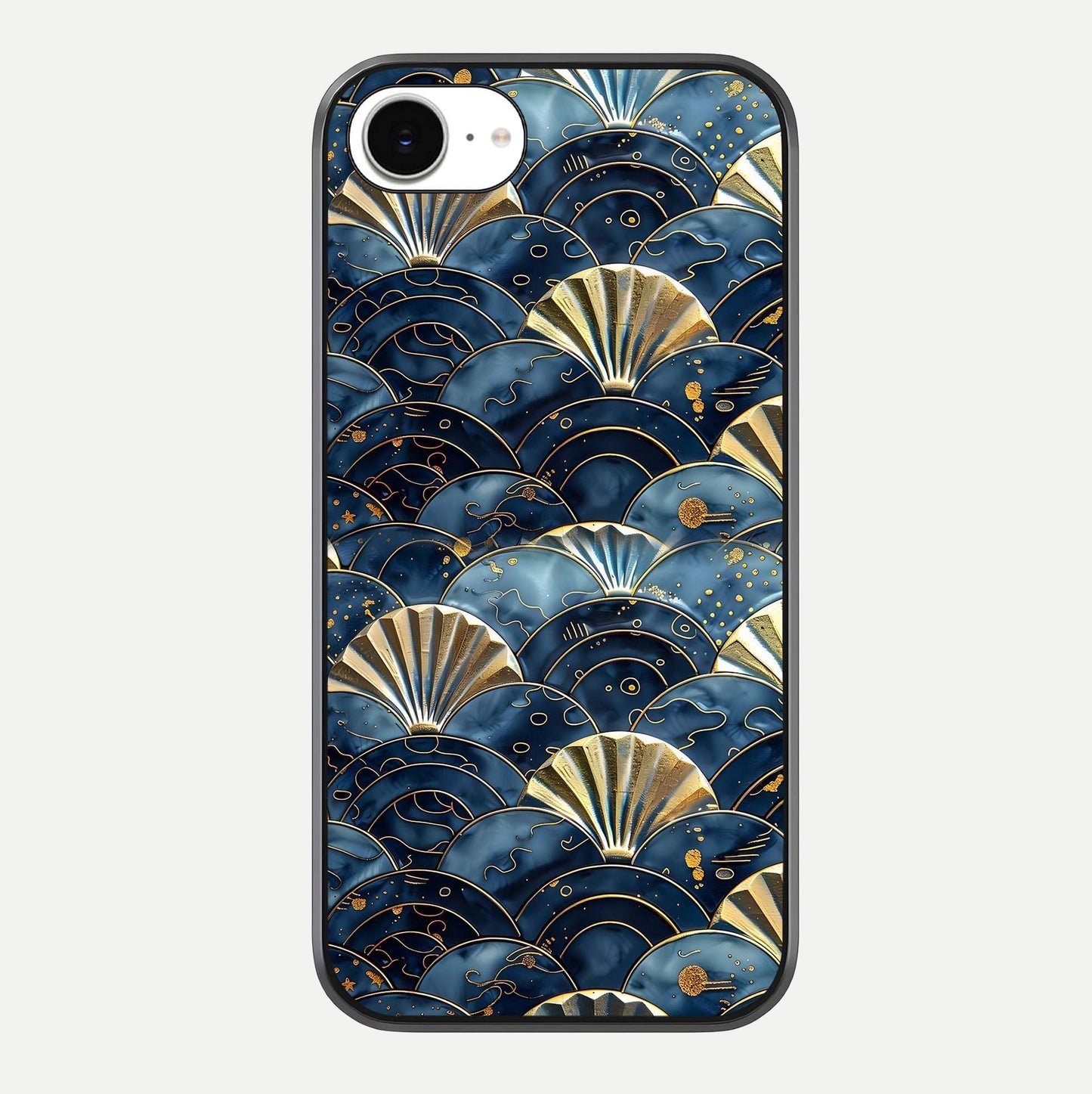 Golden Wave Luxe Glass Case For iPhone 16e by Custom World