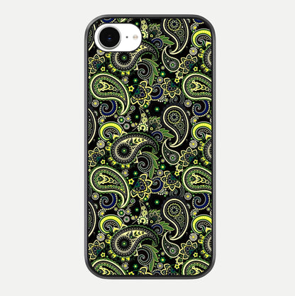 Green Mandala Pattern Glass Case For iPhone 16e by Custom World