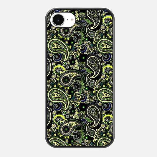 Green Mandala Pattern Glass Case For iPhone 16e by Custom World