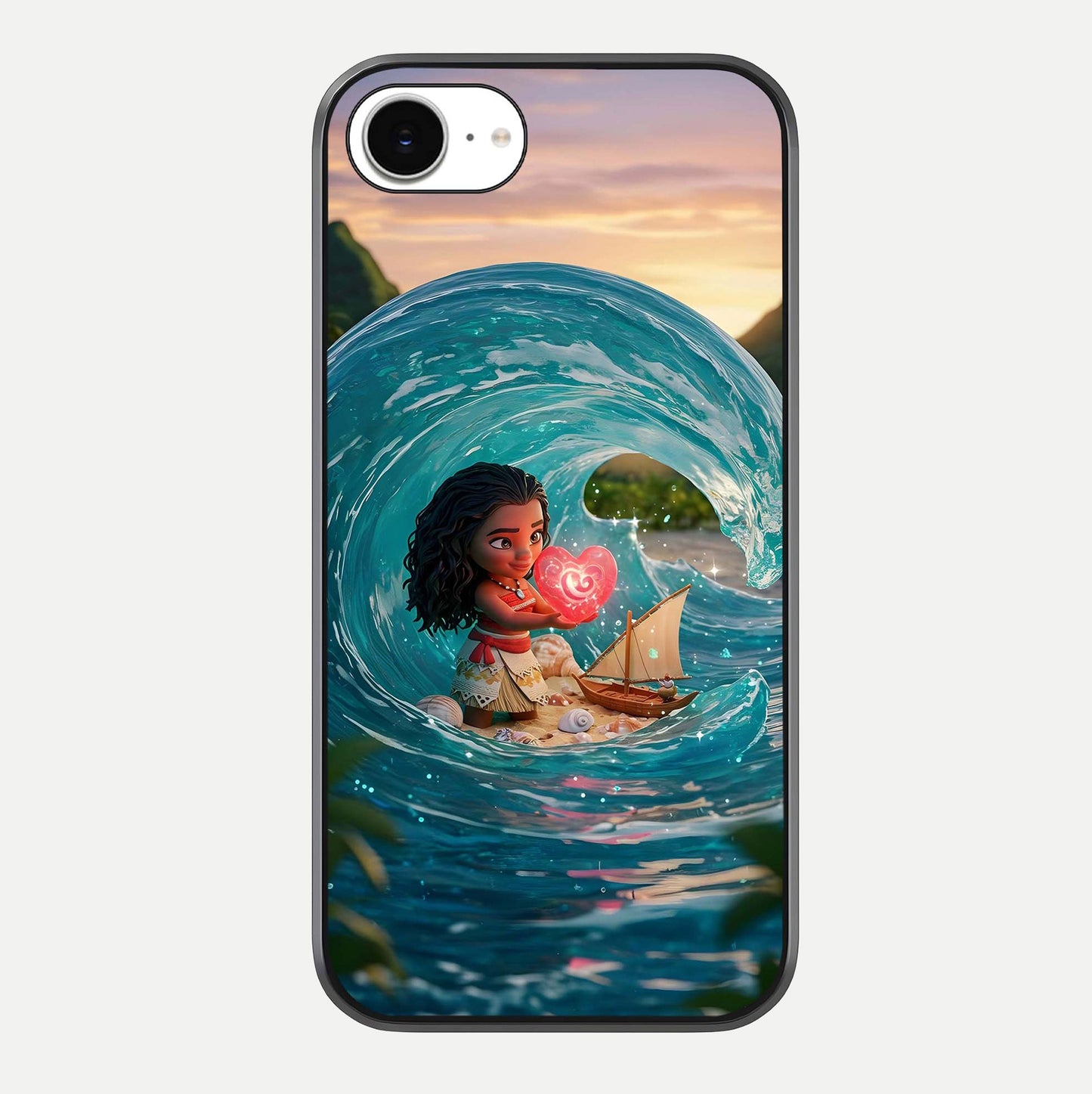 Heart of Ocean Glass Case For iPhone 16e by Custom World