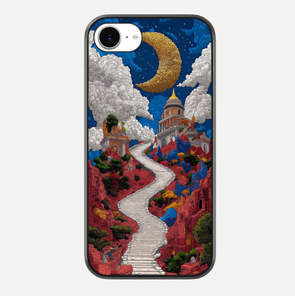 Heavenly Moon Path Glass Case For iPhone 16e by Custom World