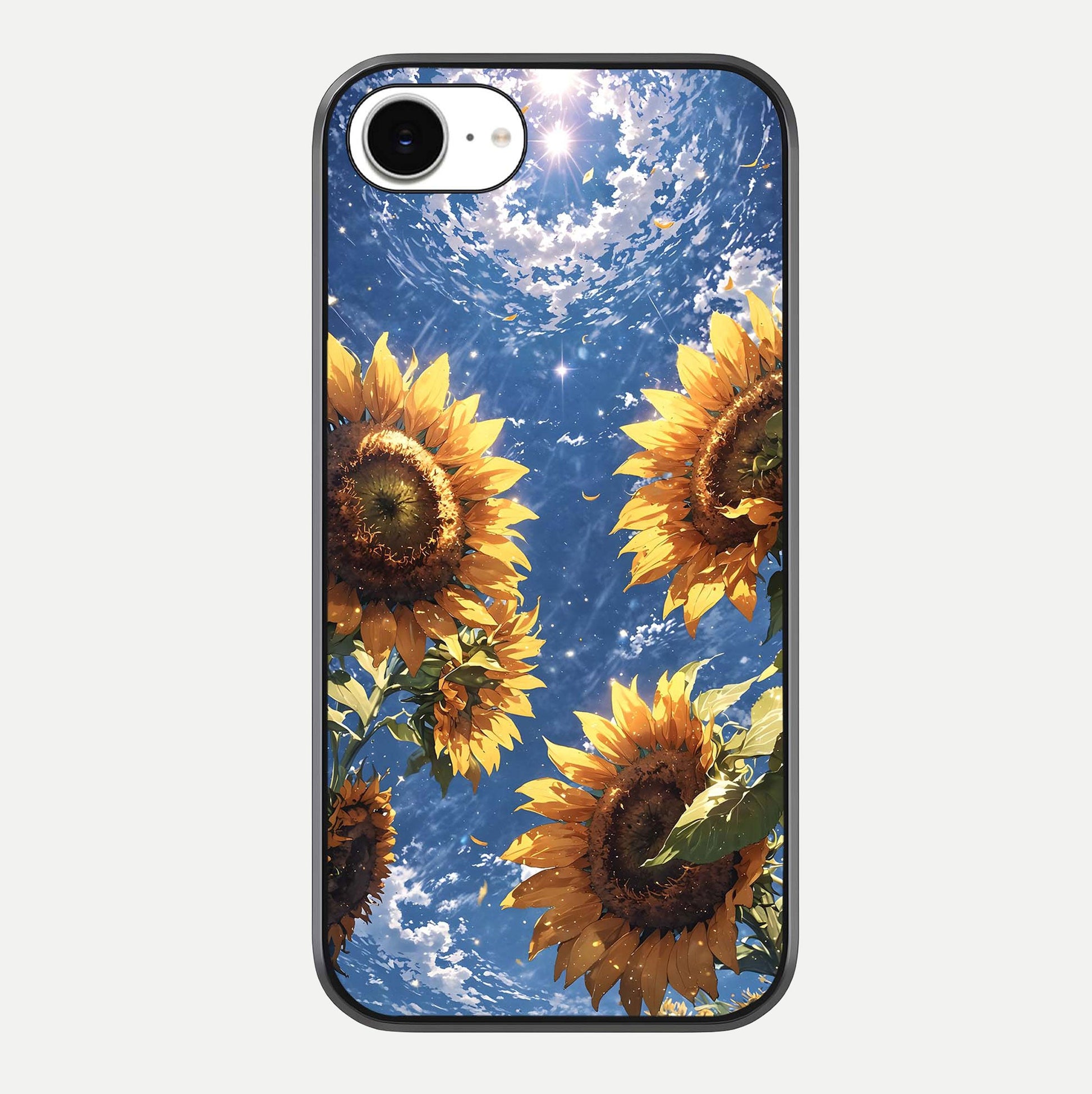 Heavenly Sunflower Rise Glass Case For iPhone 16e by Custom World