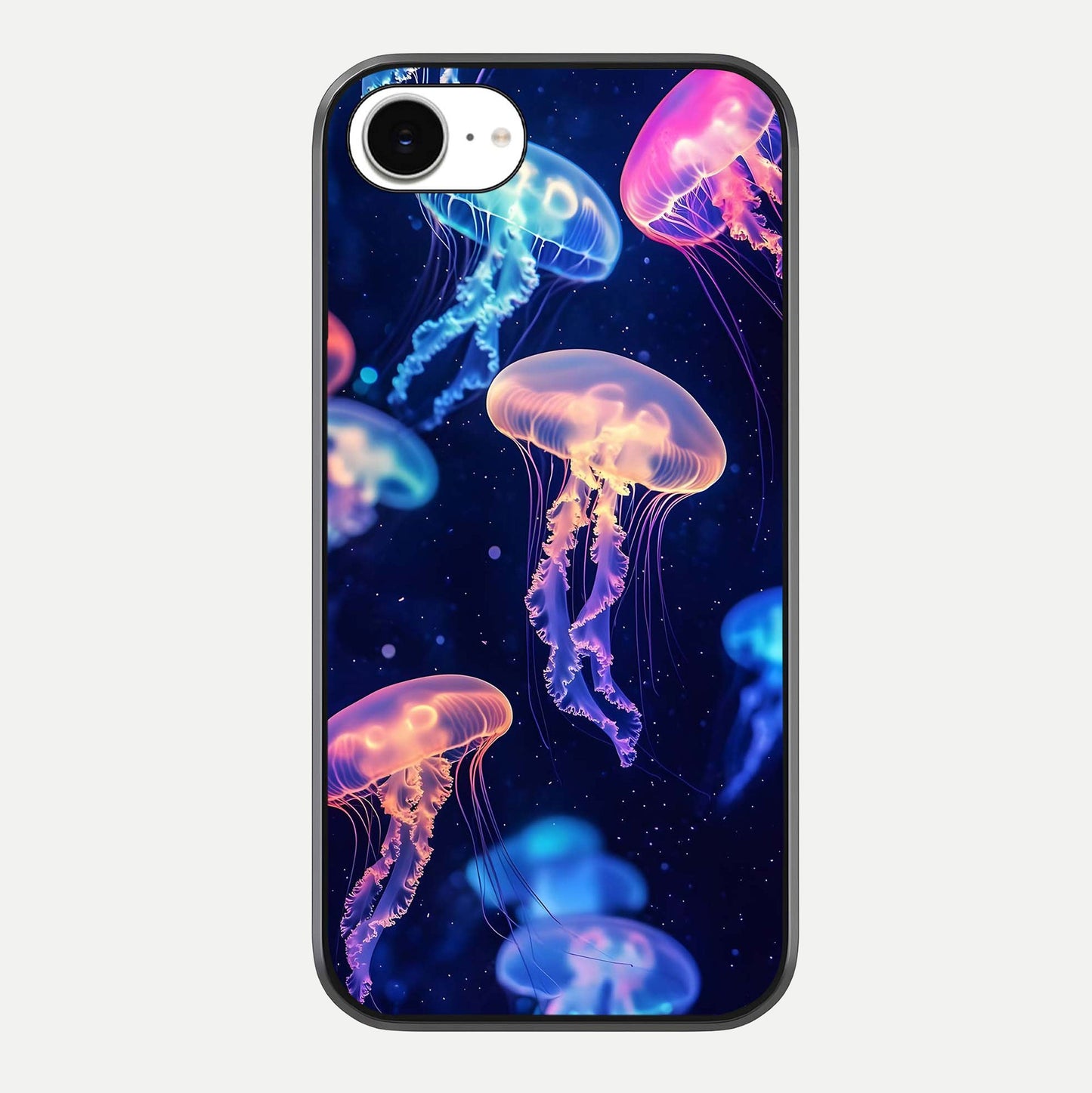 Jellyfish Pattern Glass Case For iPhone 16e by Custom World