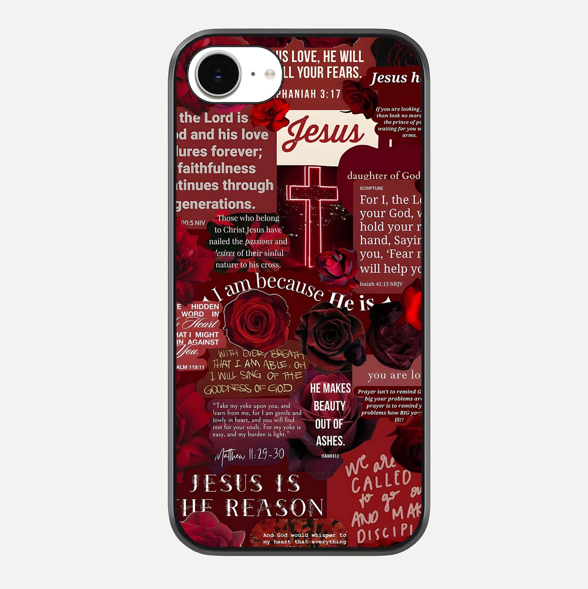 Jesus Love Heals Glass Case For iPhone 16e by Custom World