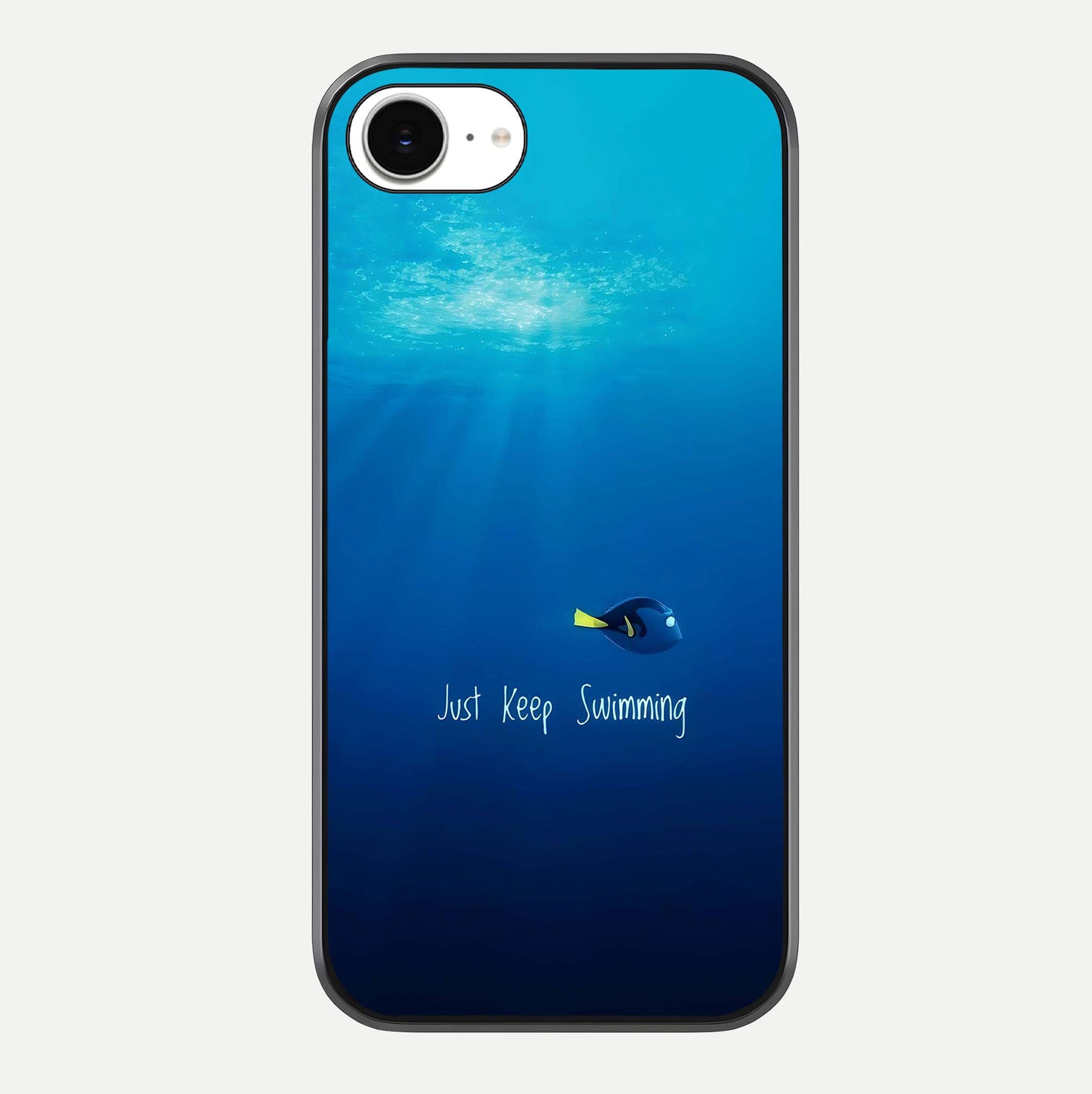 Just Keep Swimming Glass Case For iPhone 16e by Custom World