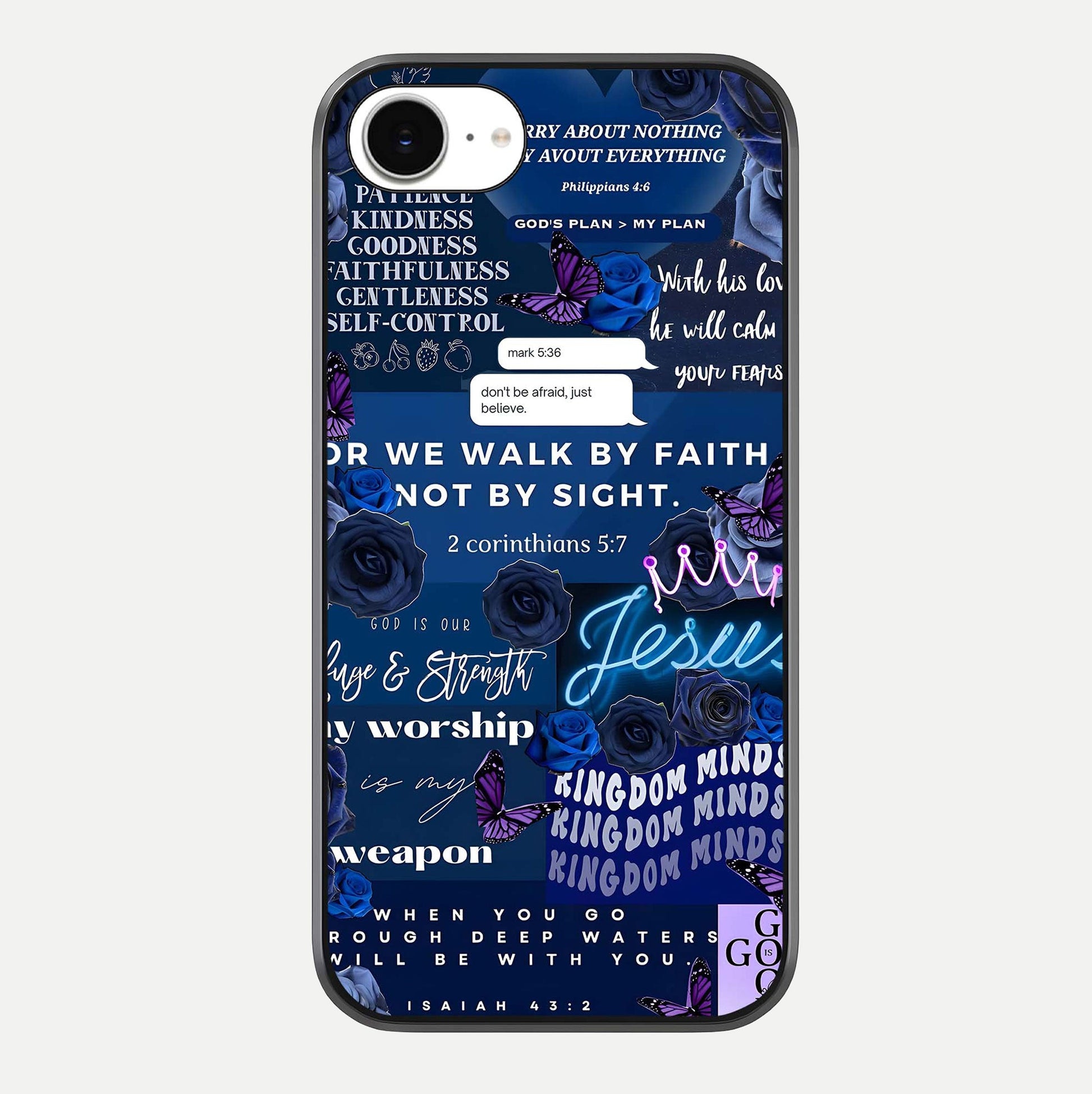 Kingdom Faith Glow Glass Case For iPhone 16e by Custom World