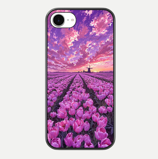 Lavender Dream Skies Glass Case For iPhone 16e by Custom World