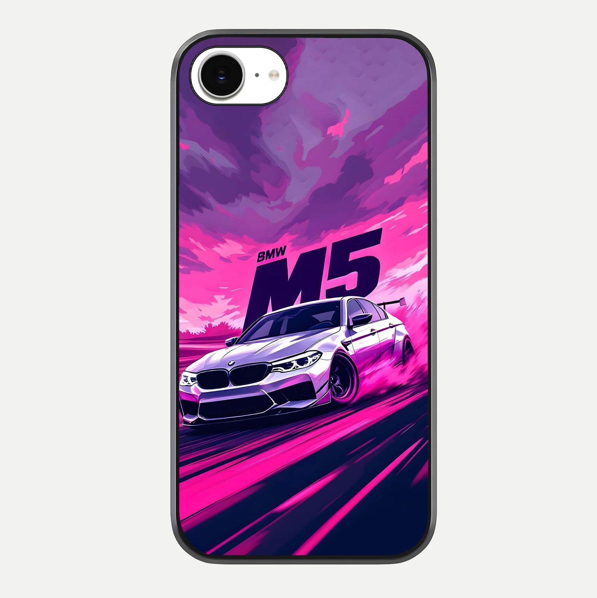 MS Neon Car Glass Case For iPhone 16e by Custom World