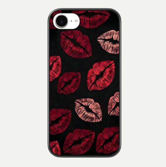 Midnight Kiss Love Glass Case For iPhone 16e by Custom World