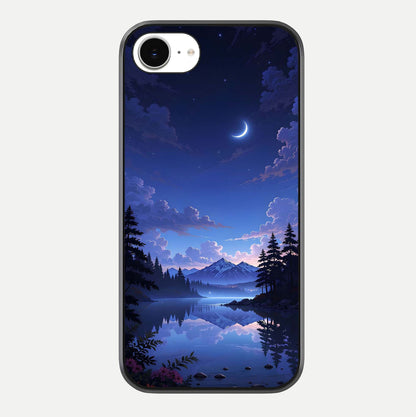 Midnight Lake Peace Glass Case For iPhone 16e by Custom World
