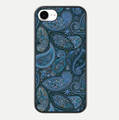 Midnight Paisley Glow Glass Case For iPhone 16e by Custom World