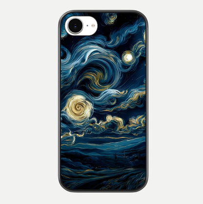 Midnight Sky Whirl Glass Case For iPhone 16e by Custom World