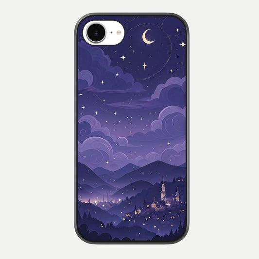 Minimal Night View Glass Case For iPhone 16e by Custom World