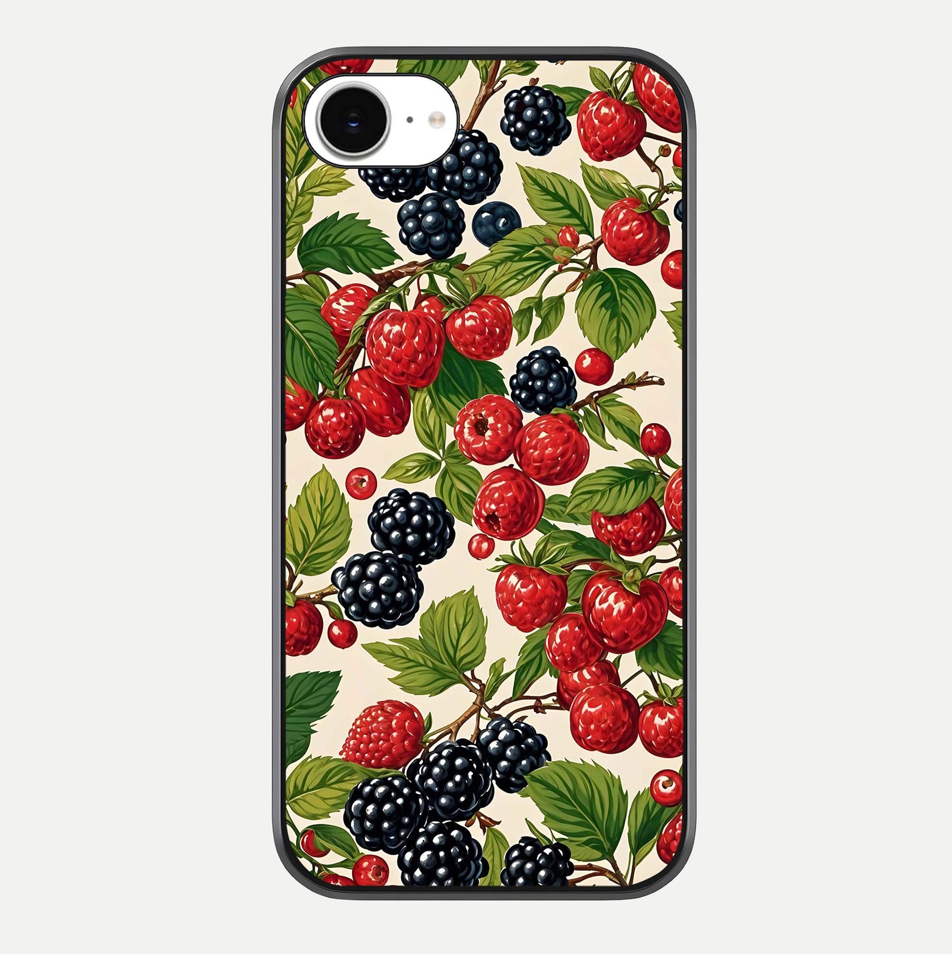 Mixed Berry Collage Glass Case For iPhone 16e by Custom World