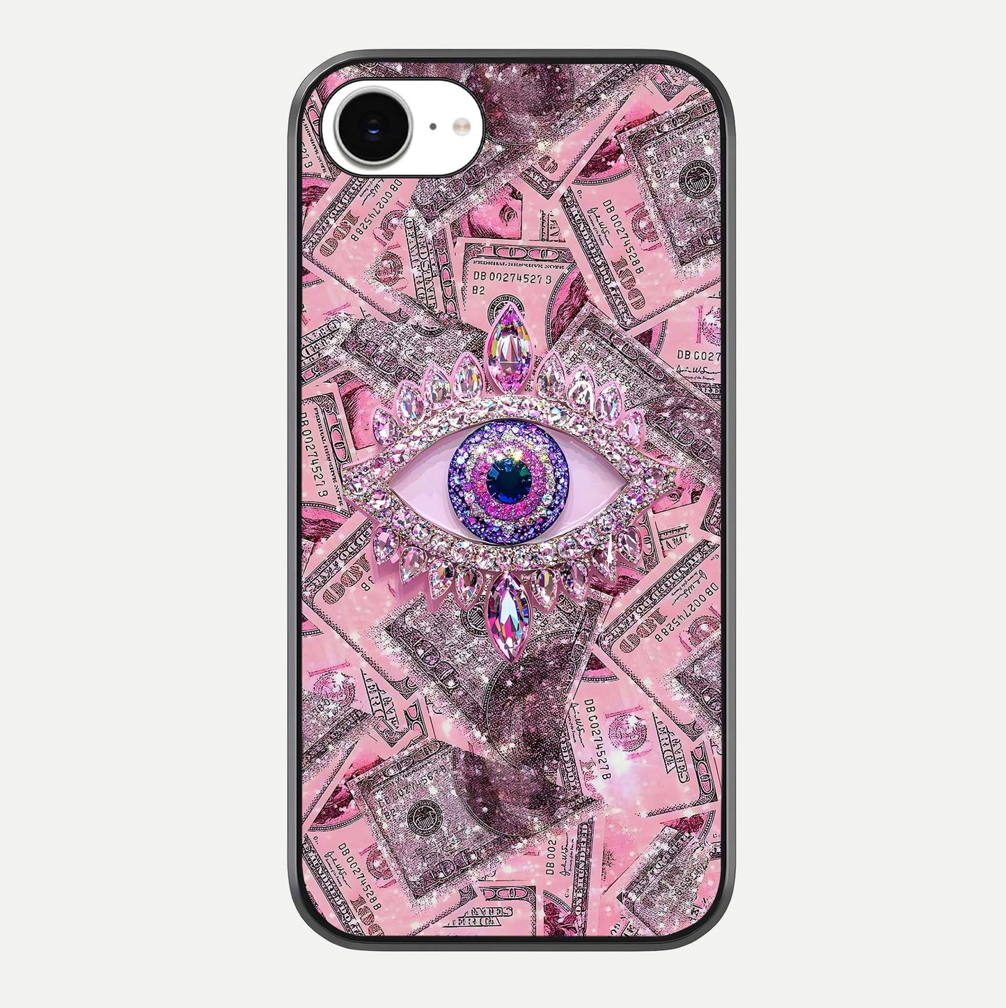 Money Eye Luxe Glass Case For iPhone 16e by Custom World