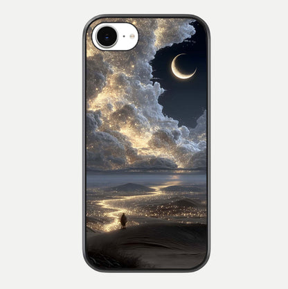 Moonlight Spark Path Glass Case For iPhone 16e by Custom World