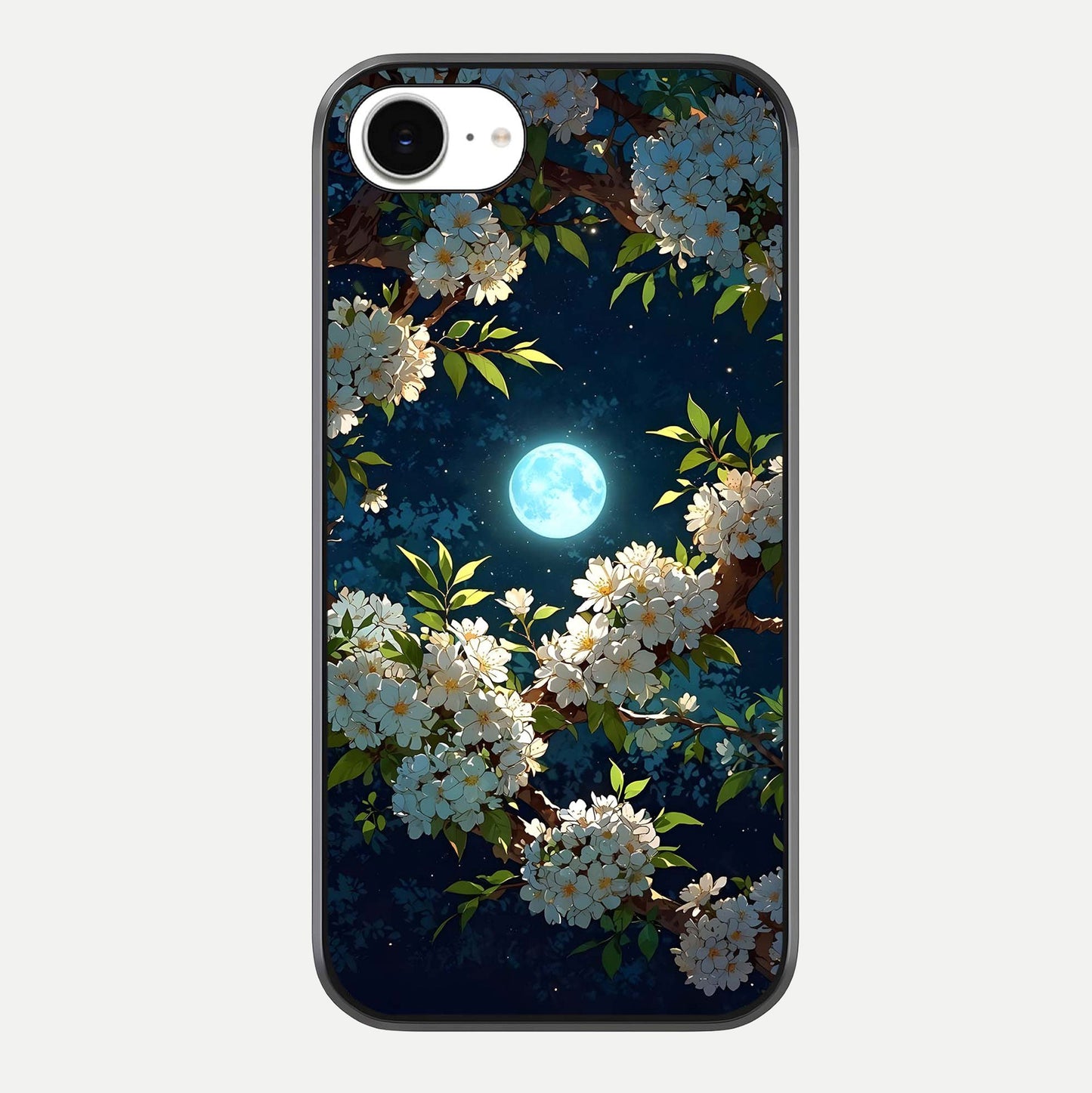 Moonlit Blossom Dream Glass Case For iPhone 16e by Custom World