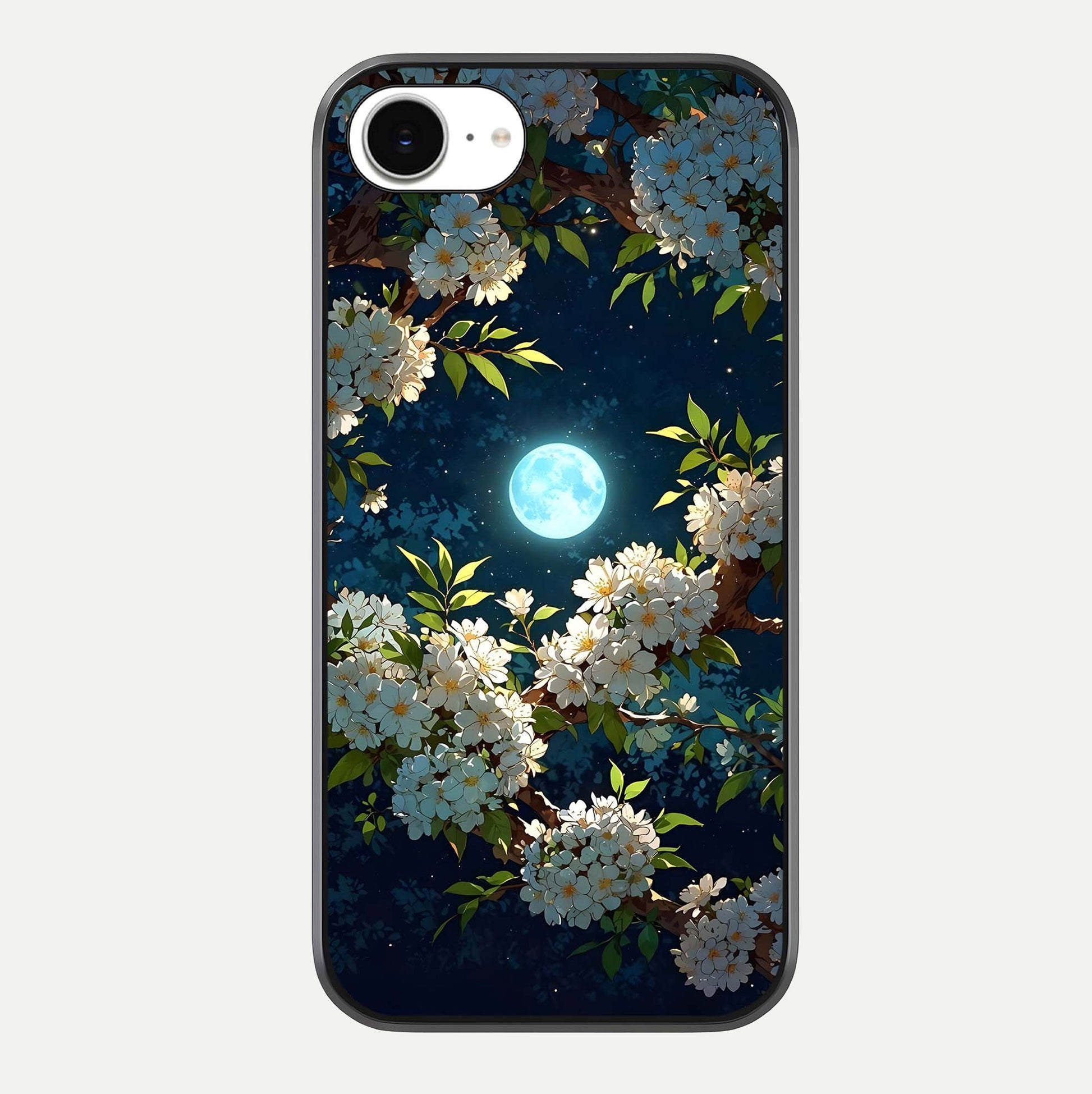 Moonlit Blossom Dream Glass Case For iPhone 16e by Custom World