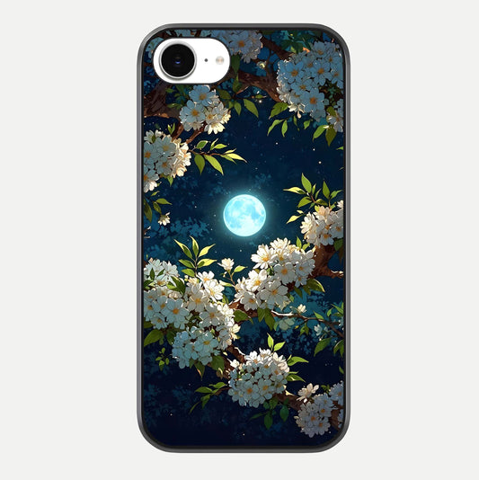 Moonlit Blossom Dream Glass Case For iPhone 16e by Custom World