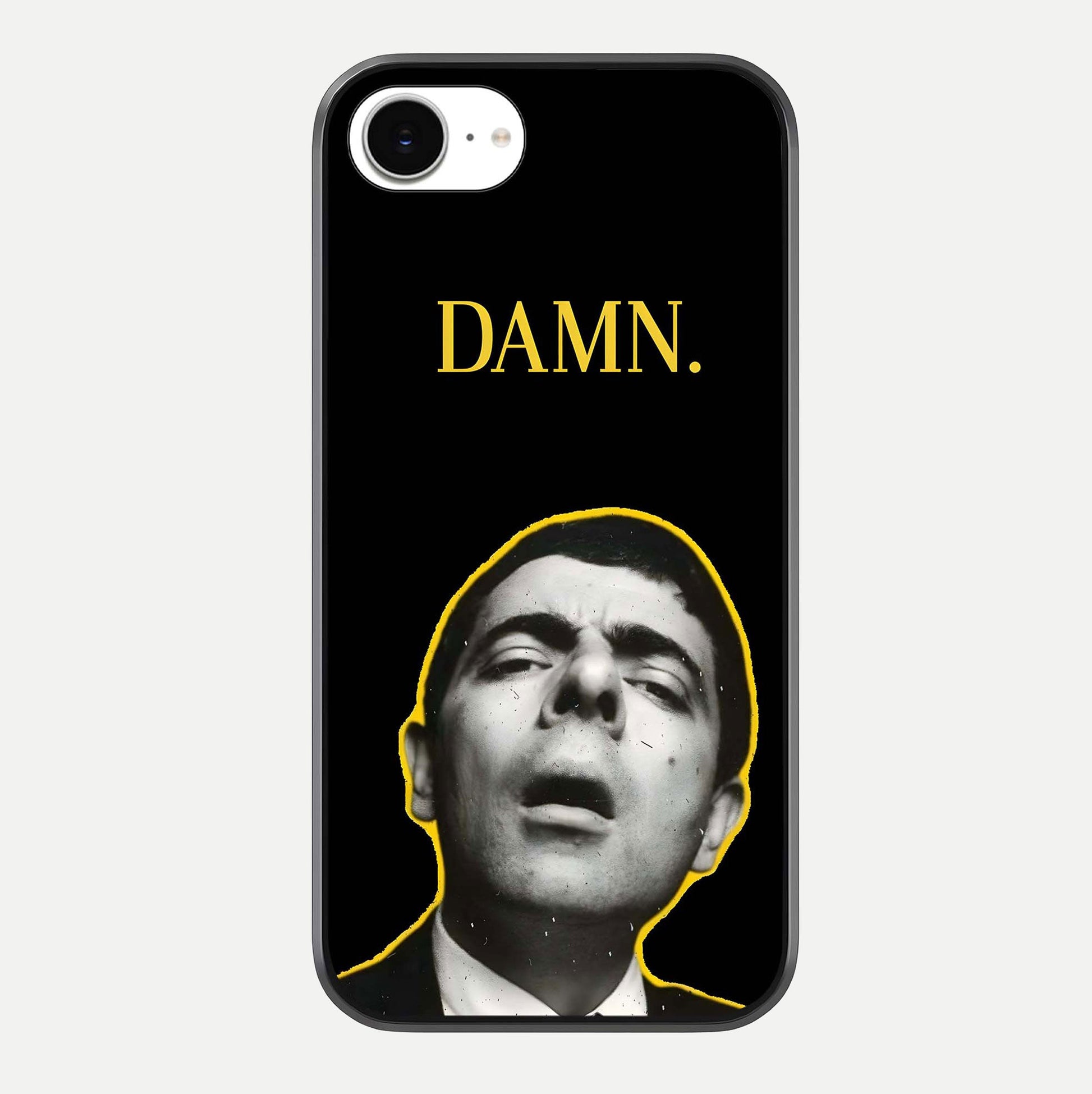 Mr Bean Damn Glass Case For iPhone 16e by Custom World