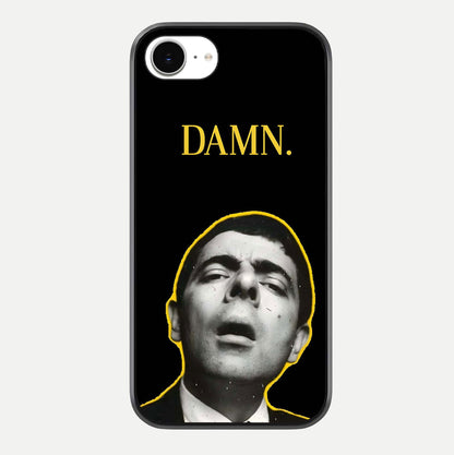 Mr Bean Damn Glass Case For iPhone 16e by Custom World