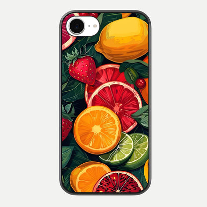 Multiple Fruits Glass Case For iPhone 16e by Custom World