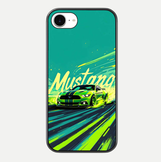 Mustang Bang Glass Case For iPhone 16e by Custom World