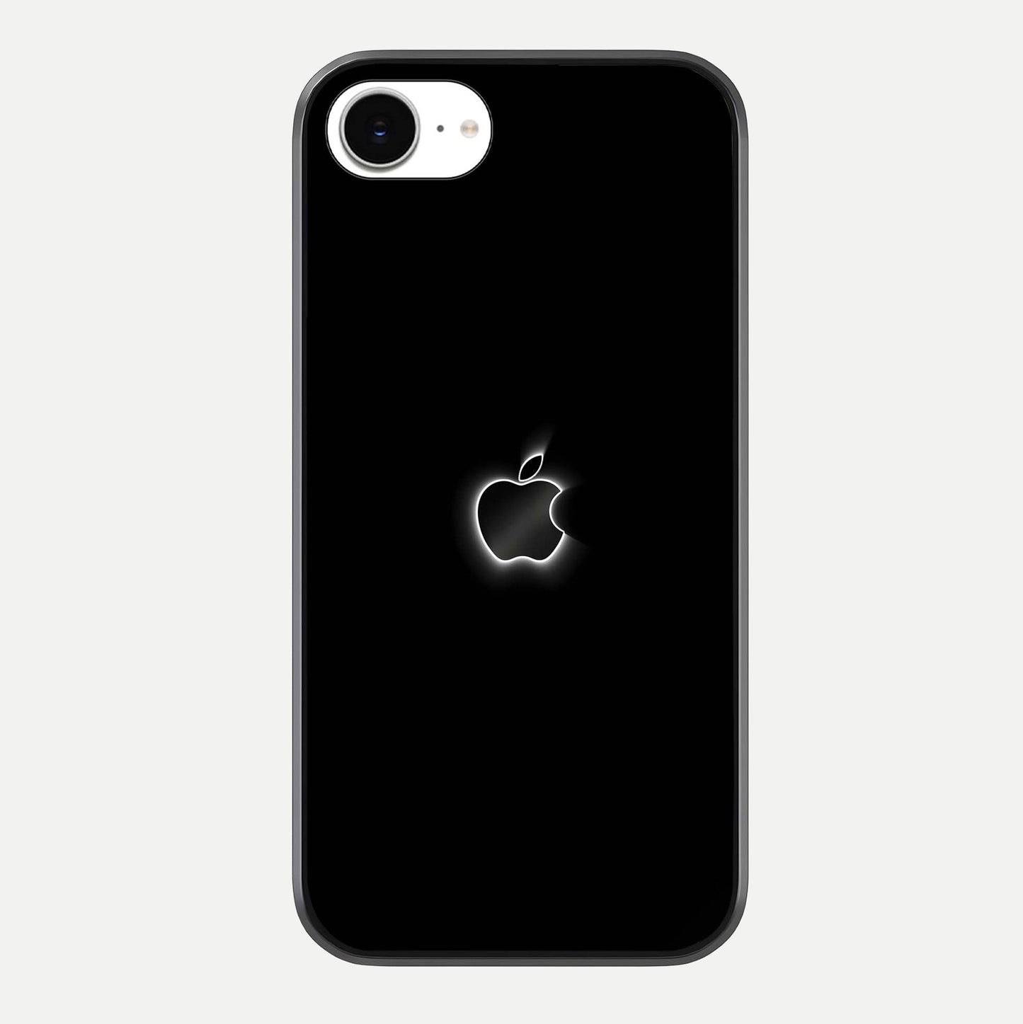 Neon Apple Glow Glass Case For iPhone 16e by Custom World