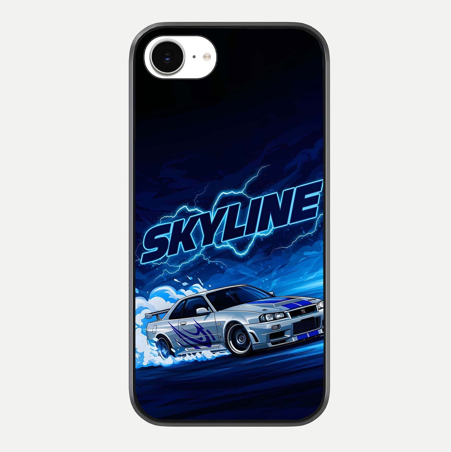 Neon Drift Beast Glass Case For iPhone 16e by Custom World