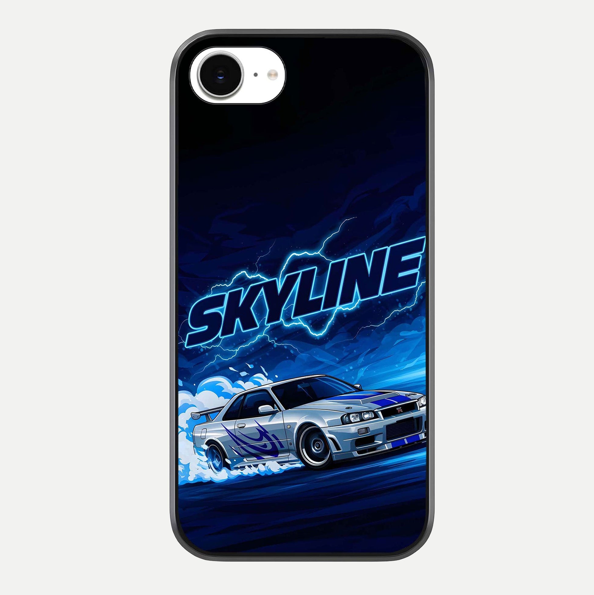 Neon Drift Beast Glass Case For iPhone 16e by Custom World