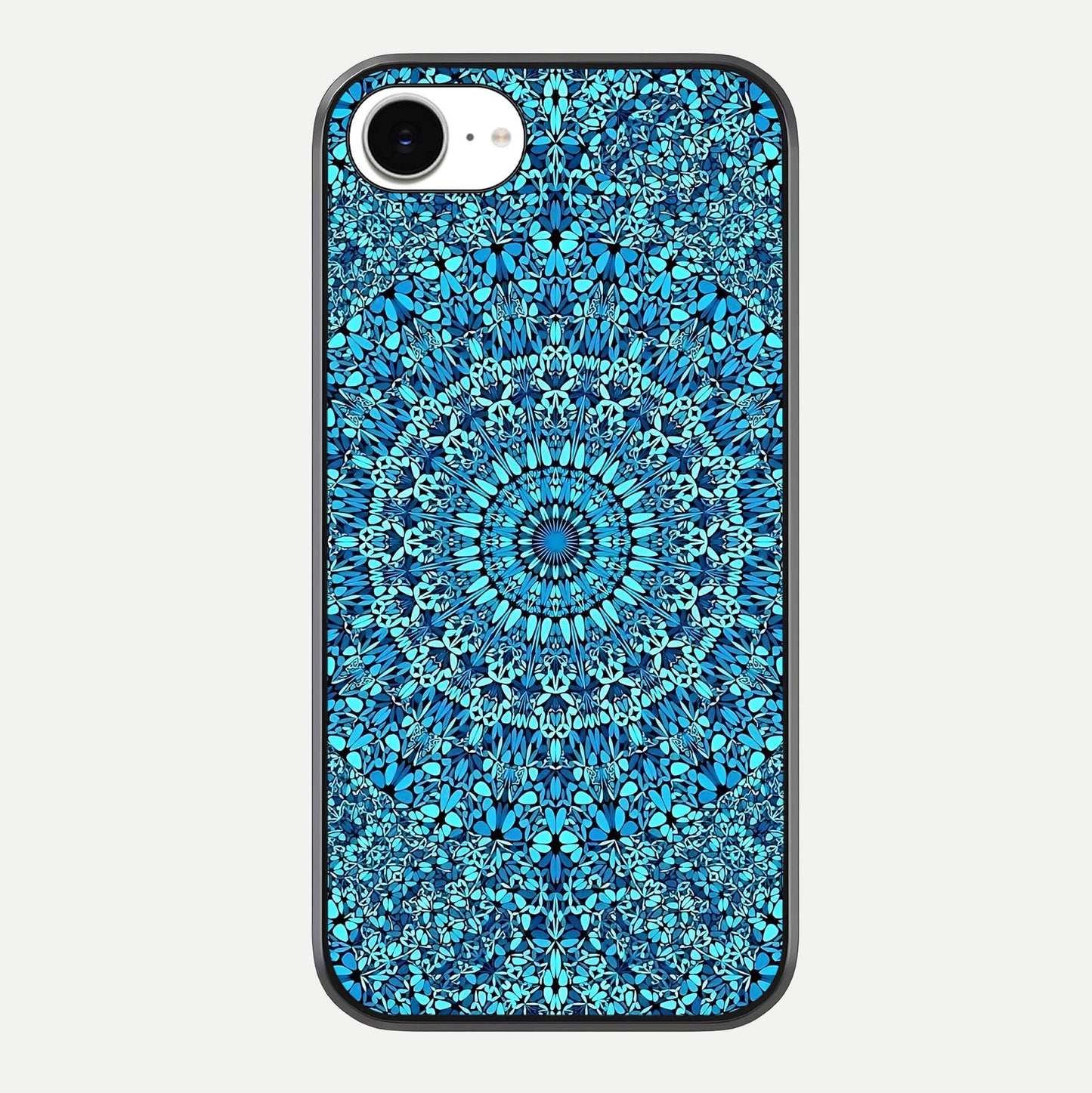 Ocean Bloom Mandala Glass Case For iPhone 16e by Custom World