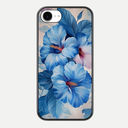Ocean Hibiscus Grace Glass Case For iPhone 16e by Custom World