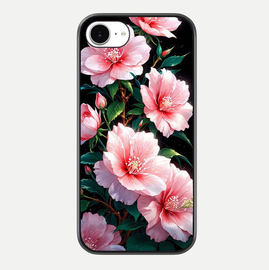 Peach Flower Glass Case For iPhone 16e by Custom World