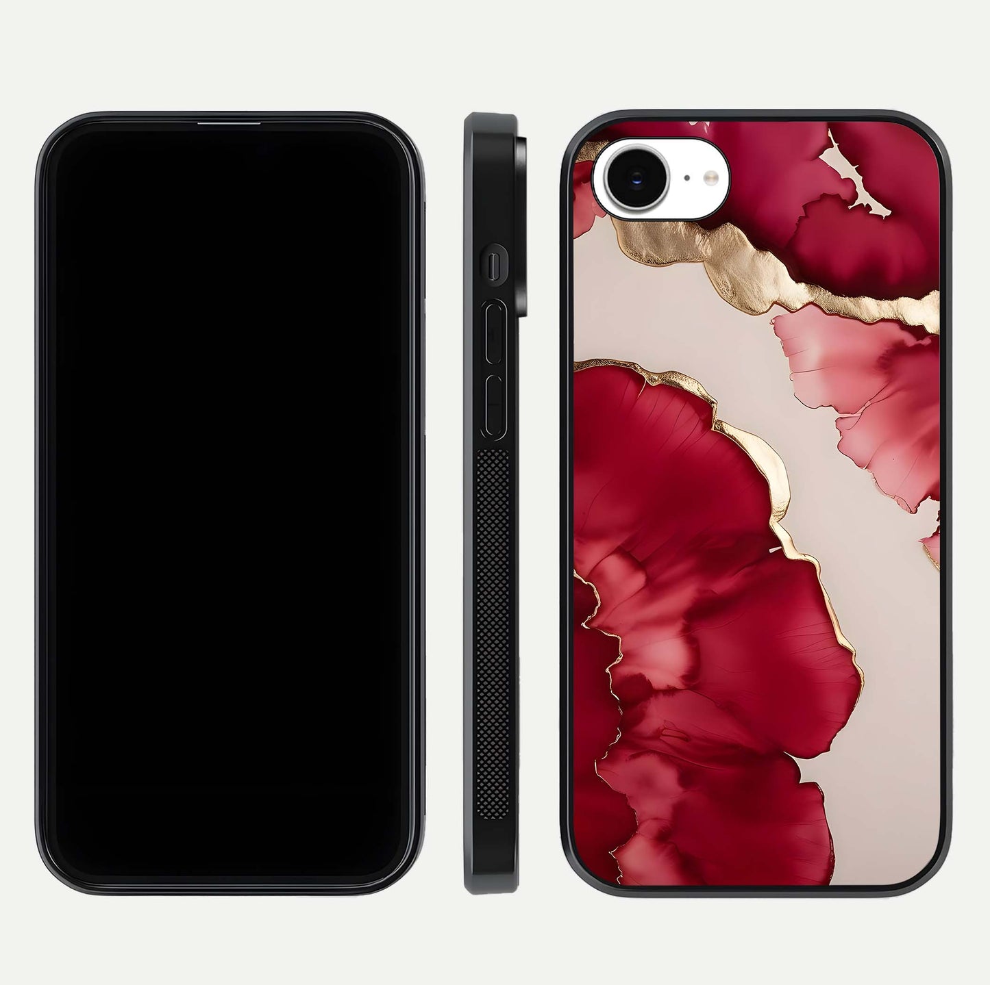 Pink & White Marble Glass Case For iPhone 16e
