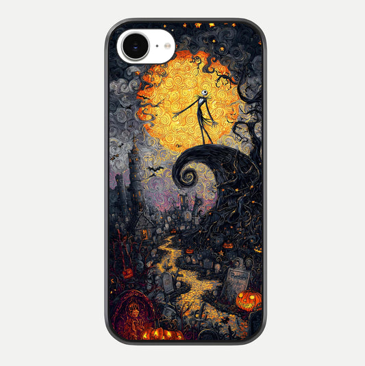 Pumpkin Moon Night Glass Case For iPhone 16e by Custom World