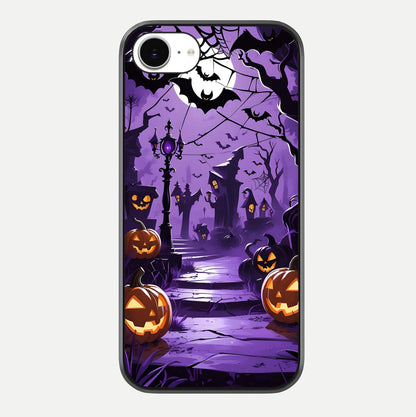 Pumpkin Patch Halloween Glass Case For iPhone 16e by Custom World