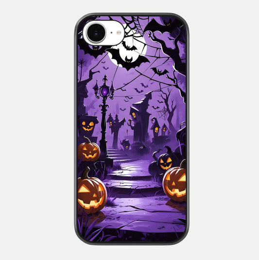 Pumpkin Patch Halloween Glass Case For iPhone 16e by Custom World