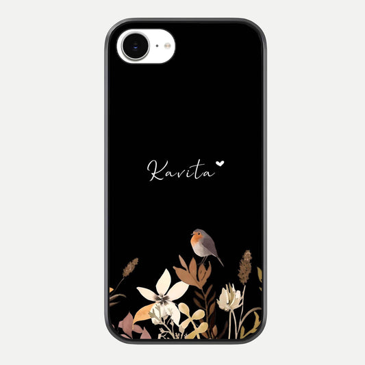 Quiet Garden Tune Custom Name Glass Case For iPhone 16e by Custom World