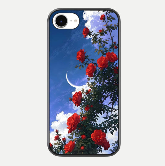 Rose Drift Flowers Glass Case For iPhone 16e by Custom World