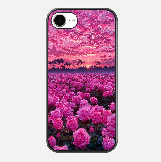Rose Sunset Valley Glass Case For iPhone 16e by Custom World