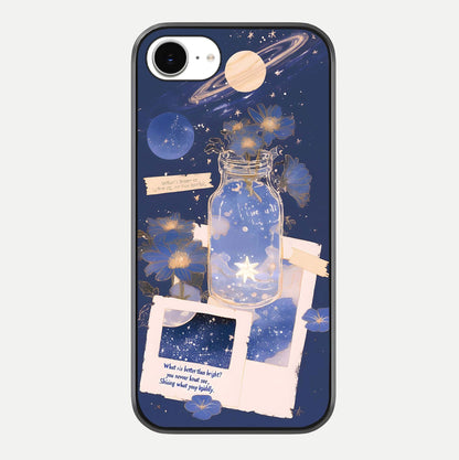 Starlit Cosmic Jar Glass Case For iPhone 16e by Custom World