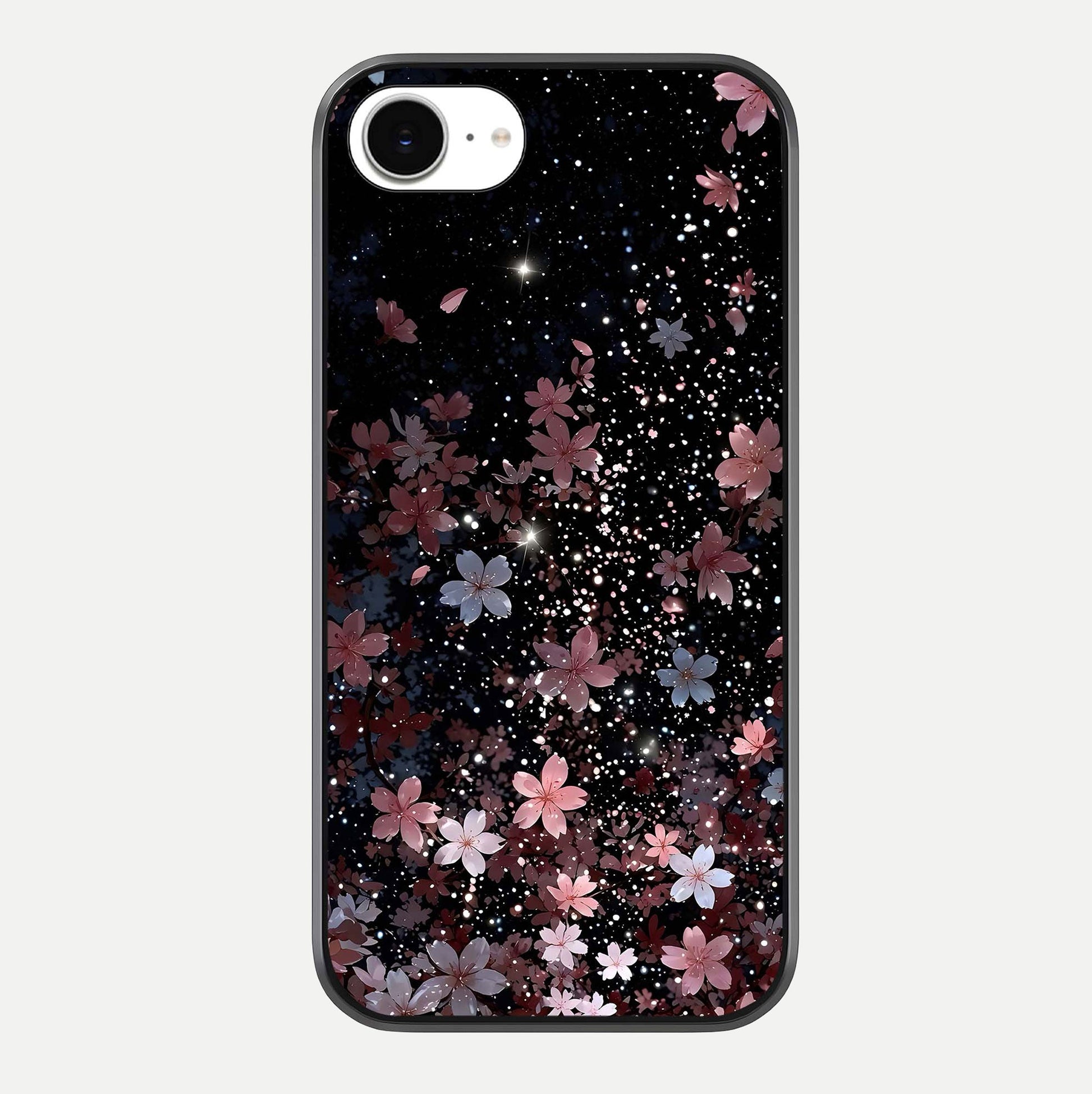 Starlit Flower Dreams Glass Case For iPhone 16e by Custom World